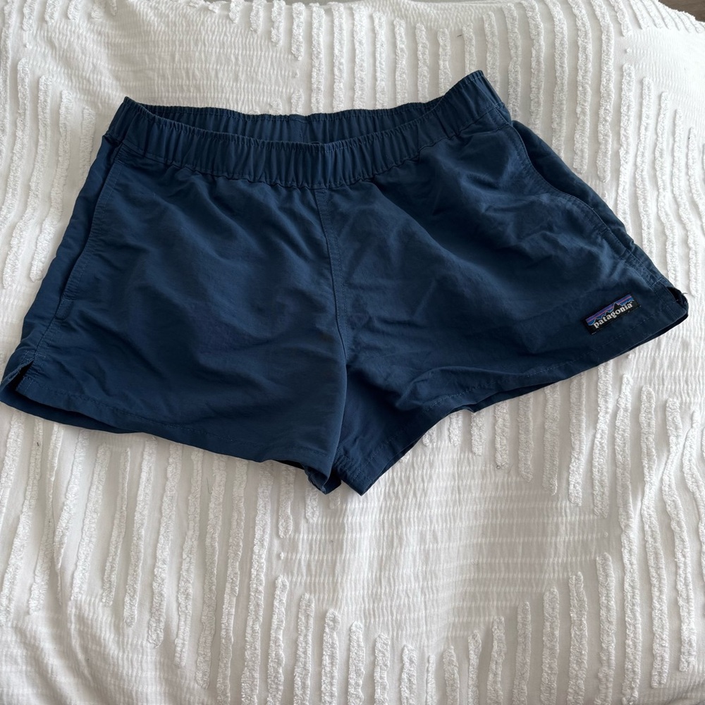 Patagonia Baggies Blue Athletic Shorts Lightweight Moisture-Wicking